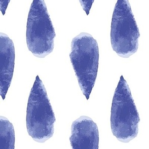 Ethnic blue indigo watercolor