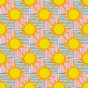 Orange sun and_stripes