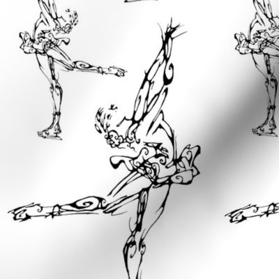 Inkblot Figure Skater 2