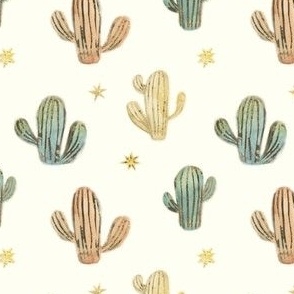 Cactus and stars, small