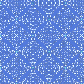 Minimal Moroccan Tile Blue and Aqua
