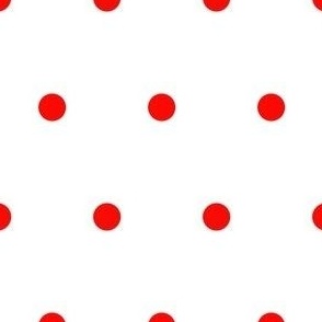 White With Red Polka Dots (Large Scale)