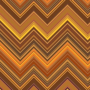 Bronze Brown Yellow Chevron