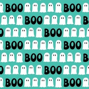 Boo Halloween Ghost - teal - LAD22