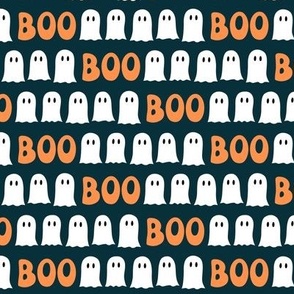 Boo Halloween Ghost - dark teal - LAD22