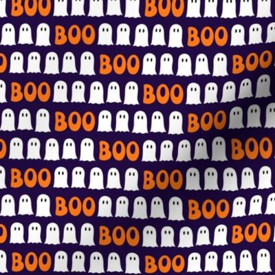 (small scale) Boo Halloween Ghost - dark purple - LAD22