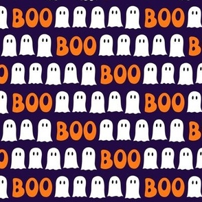 Boo Halloween Ghost - dark purple - LAD22