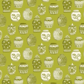 ginger jars/lime green/medium