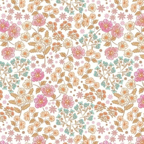 Vintage Ditsy Flowers Small _cream