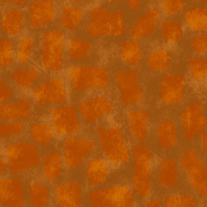 Random Spots Ochre Orange