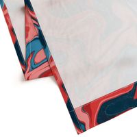 Red White and Blue Marbled