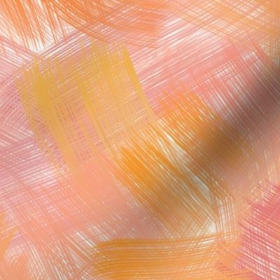 Brushstrokes Orange and Pink