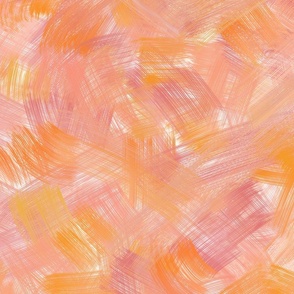 Brushstrokes Orange and Pink