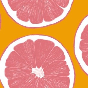 Grapefruits-solid orange-large scale