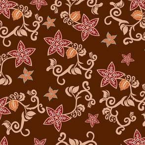 Batik Indonesia brown