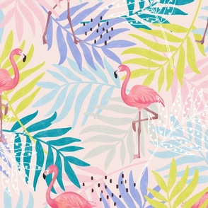 happy flamingo time - pink