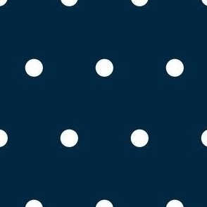 Navy With White Polka Dots (Large Scale)