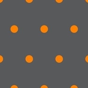 Smokey Grey With Tennessee Orange Polka Dots (Large Scale)