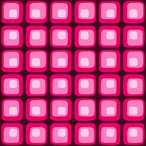 60s Pink Mod Squares