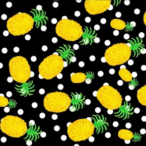 Fruit Salad  Dots and Pineapples  Pattern