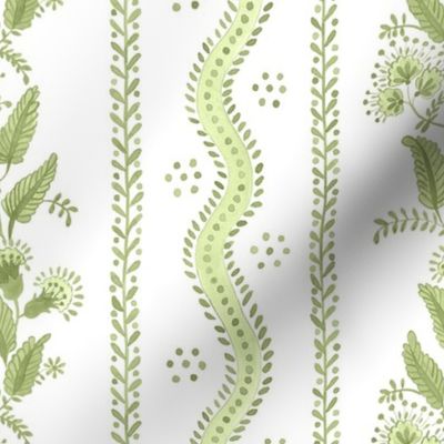 Small Holly Lime on White Emma stripe copy