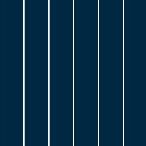 Navy With White Pinstripes