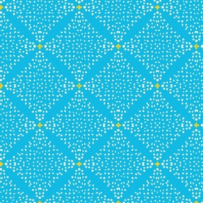 Minimal Moroccan Tile Aqua Yellow
