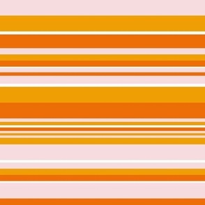 Summer Stripes - Marigold Orange Pink // Med