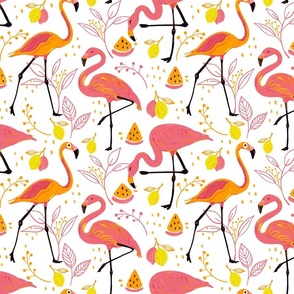 Summer Flamingos