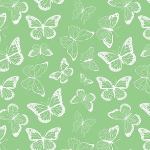Butterflies on kiwi 6x6