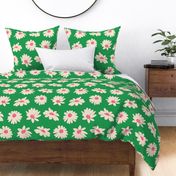 Daisies Playful Floral  Jumbo - Emerald