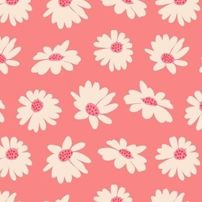 Daisies Playful Floral - Pink