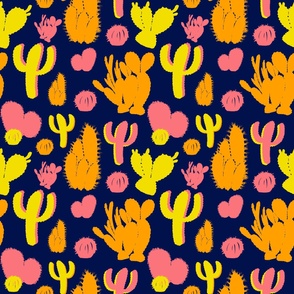 Bright cactuses