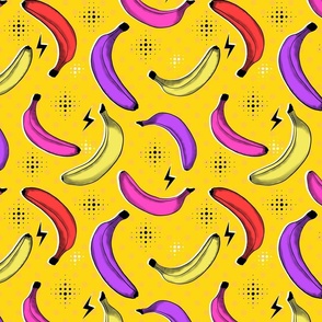Pop Art Banana Yellow medium
