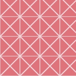 Wireframe Plaid Petal Solid Colors Watermelon Cotton Candy