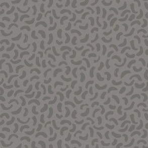 Painterly Cheetah Print | Small Scale | Battleship Gray, Taupe Grey | non directional brush strokes