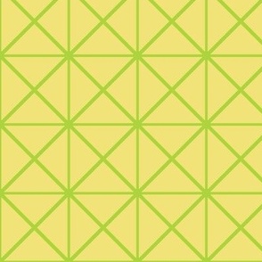 Wireframe Plaid Petal Solid Colors Buttercup Lime