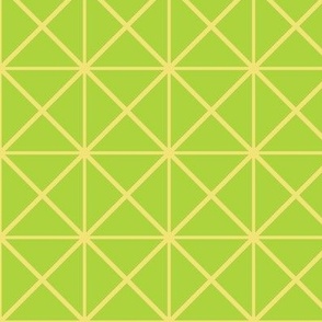 Wireframe Plaid Petal Solid Colors Lime Buttercup