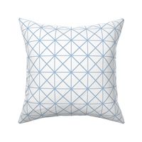Wireframe Plaid Petal Solid Colors Sky Blue White