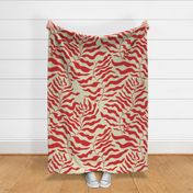 Bold Minimal Ferns (red)