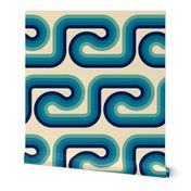 70s Bold Minimalist Wave_Blue