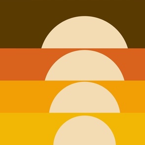 70s Bold Minimalist Sun