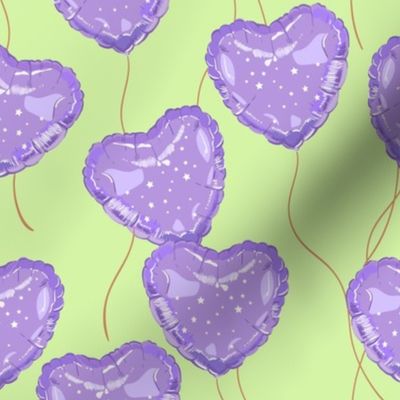 Heart Balloon Purple-Small