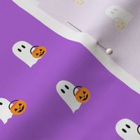 (small scale) trick or treating ghost -  purple halloween - LAD22