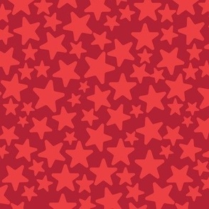 Ditsy Stars - Red