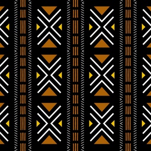 Black African Mud Cloth Design