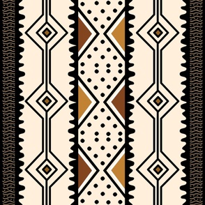 Colorful African Mud Cloth Design