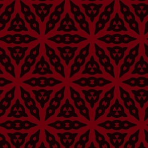 Red African Textile Pattern
