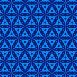 Blue African Fabric Design