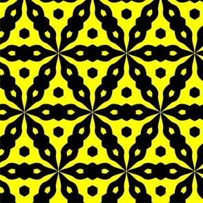 Yellow African Fabric Design 409